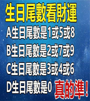 屯昌你的生日尾数是几？命运如何？